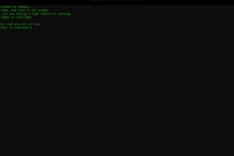 Command Line game