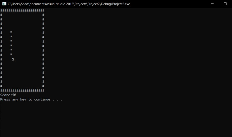 Command Line Game – screenshot 1