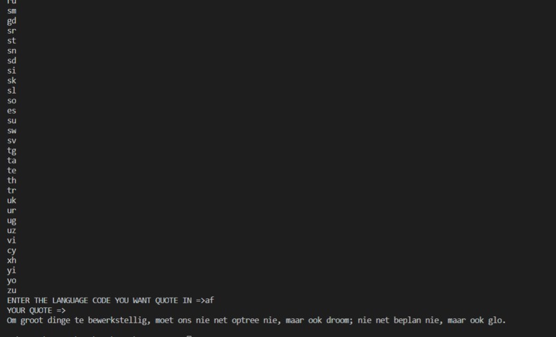 Universal Quote Generator – screenshot 1