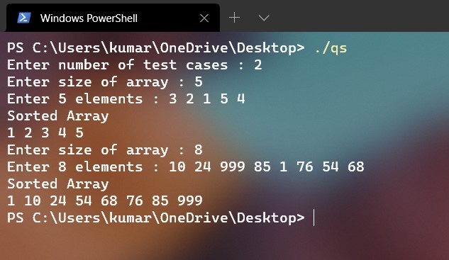[Newbie] Sorting List via Quick Sort – screenshot 1