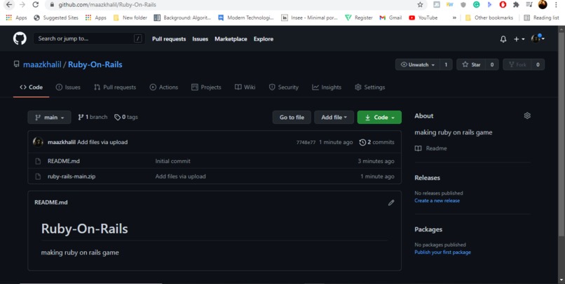 Ruby on rails – screenshot 1