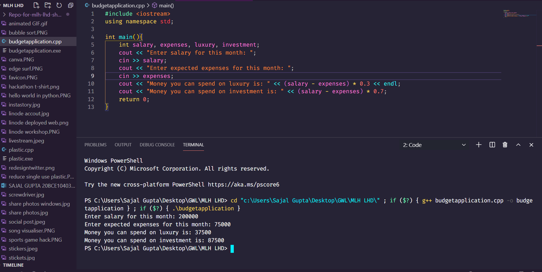 Create a Budget Application | Devpost