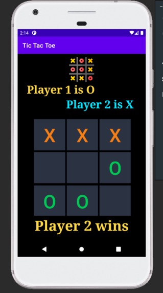 Tic Tac Toe Application On Android Studio – screenshot 3