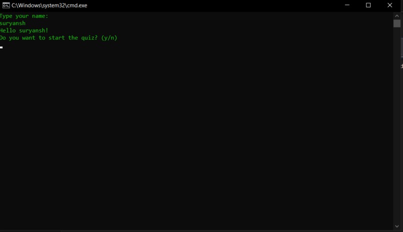 Command Line Game – screenshot 1
