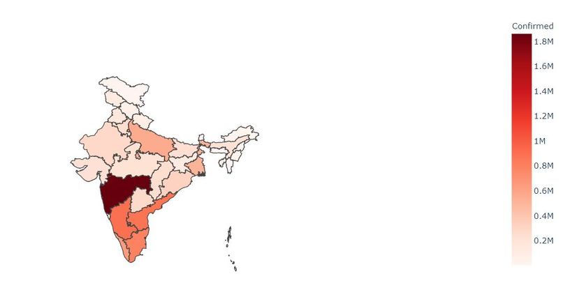 COVID Cases Visualisation – screenshot 1