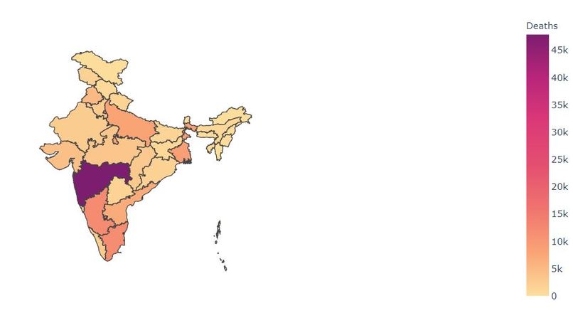 COVID Cases Visualisation – screenshot 2