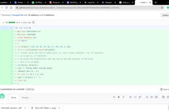 Code to Sort a List