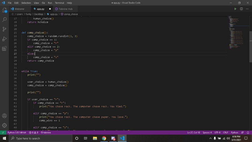 Create a command line game – screenshot 2