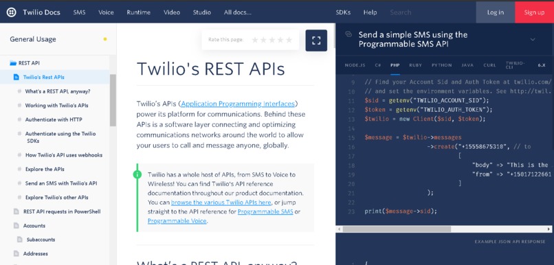 Use the Twillio API – screenshot 1
