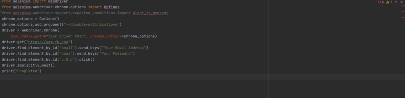 Facebook Login – screenshot 1