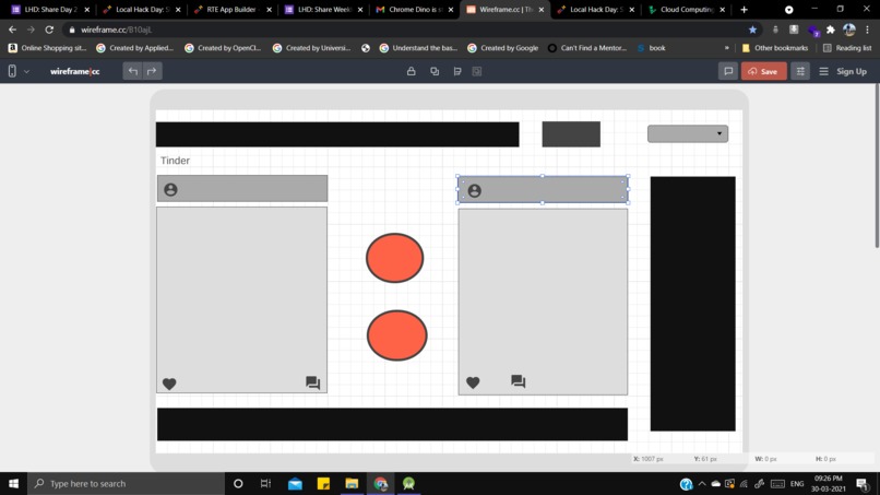 Created a photo sharing app wireframe – screenshot 1