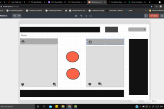 Created a photo sharing app wireframe