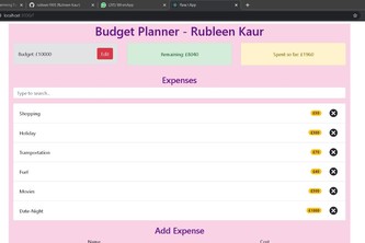 Budget App Using ReactJs | Devpost