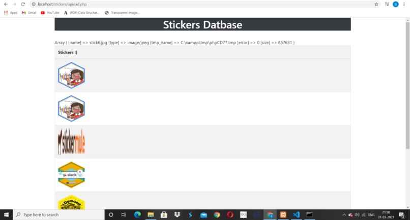 STICKERS DATABASE – screenshot 1
