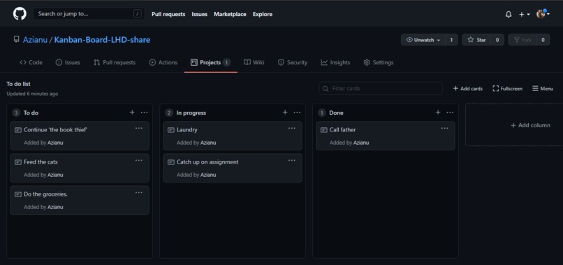 Kanban Board  – screenshot 1