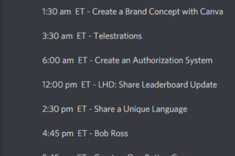 Schedule Bot