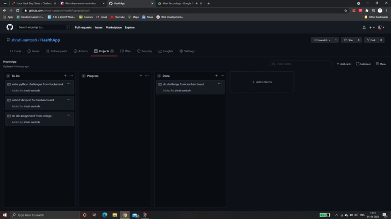 Kanban Board – screenshot 1