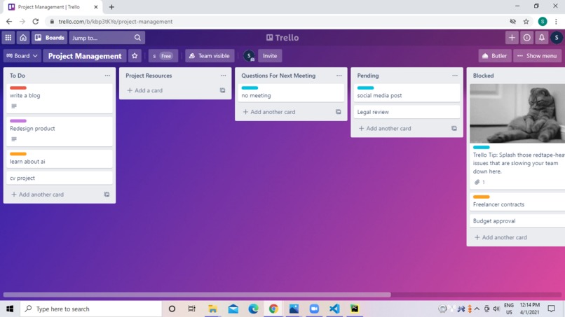 Kanban Board – screenshot 1