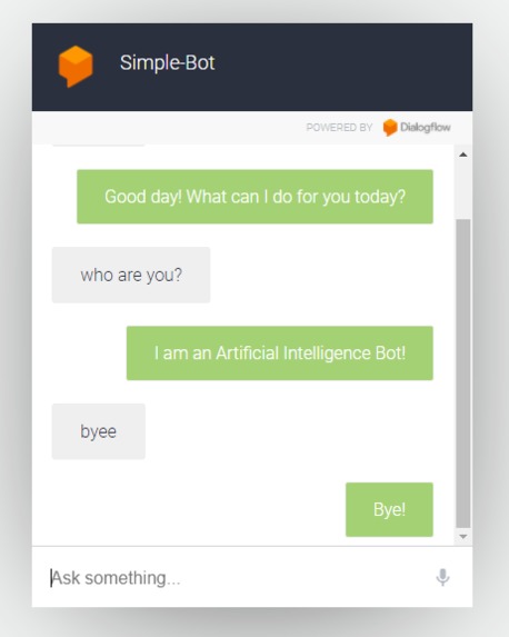 Simple AI bot – screenshot 1