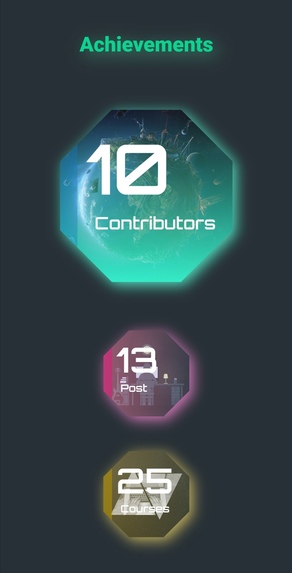 Learning community website – screenshot 1