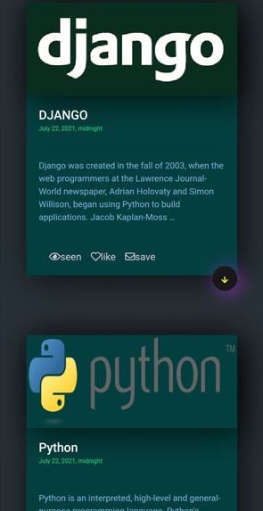 Learning community website – screenshot 3