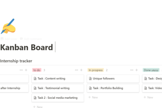 Create a Kanaban Board