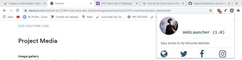 Extention – screenshot 1