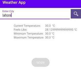 Weather App – screenshot 1