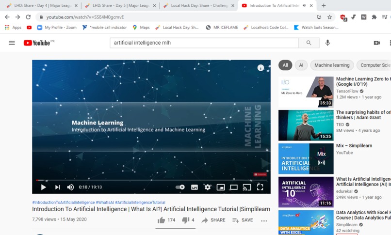 AI learning – screenshot 1