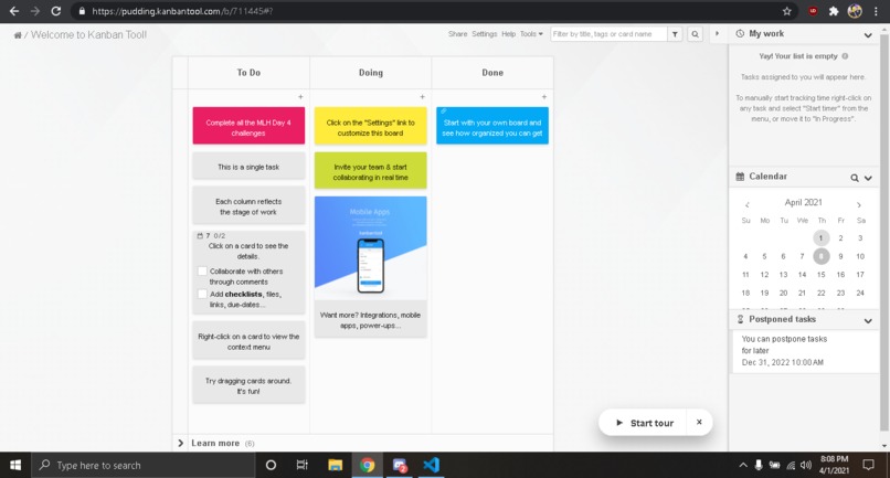 Create a Kanban Board – screenshot 1