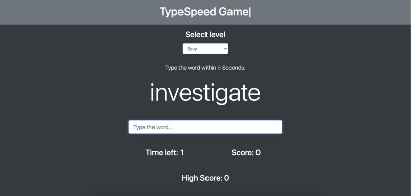 Type Speed Game – screenshot 1