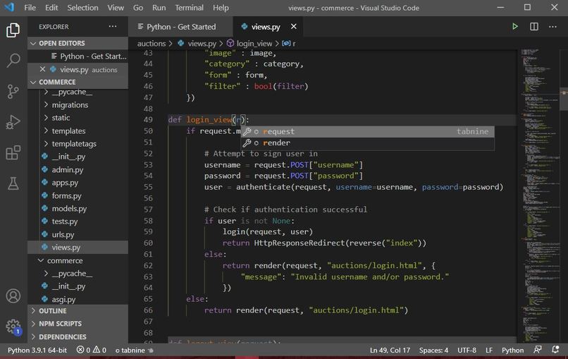 Tabnine  – screenshot 1