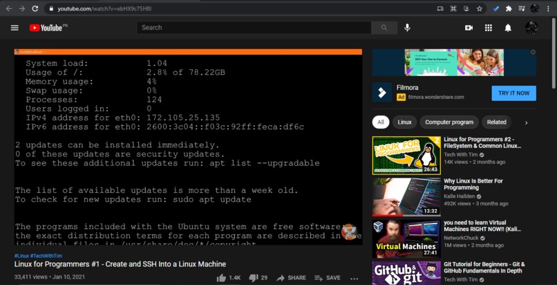 Linux for Programmers Webcast – screenshot 1