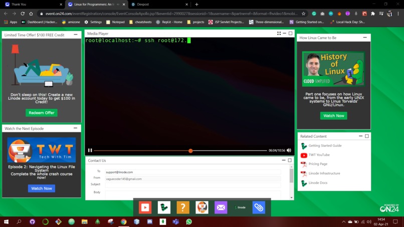 Linux for Programmers: An Introduction to Linux and SSH – screenshot 1