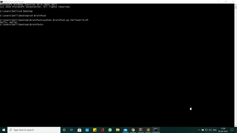 Coding using unique language – screenshot 1