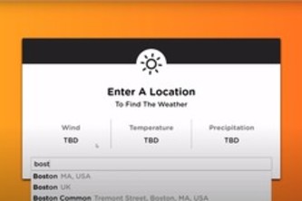 The weather app that I made uses search leaverages