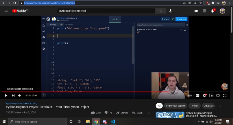 Follow a tutorial to build something new  – screenshot 1