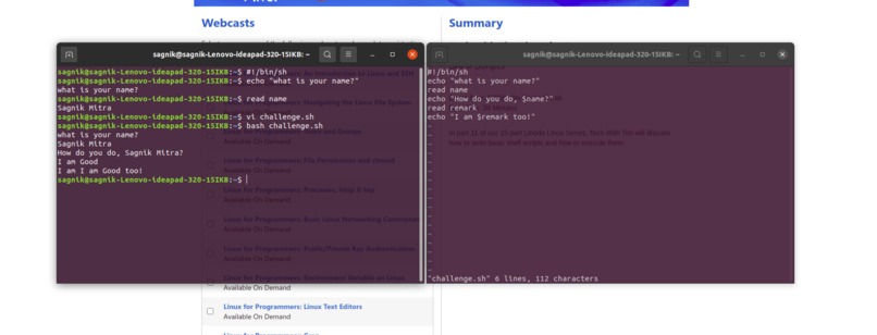 Shell Scirpting with Linux – screenshot 1
