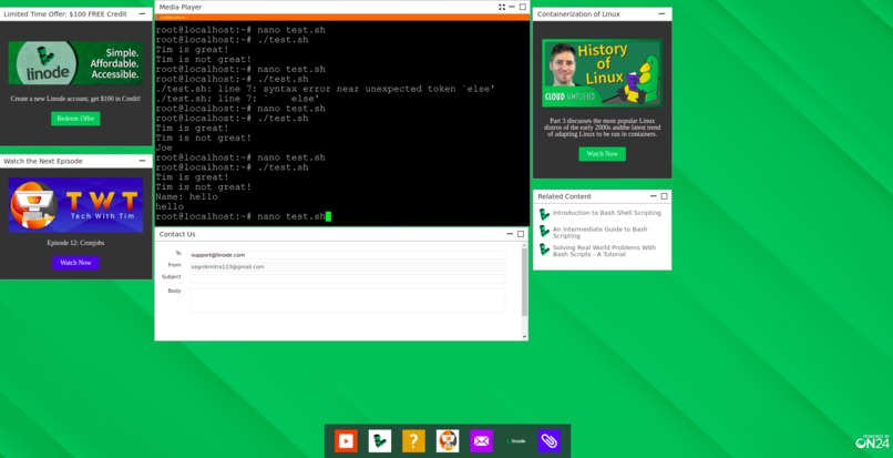 Shell Scirpting with Linux – screenshot 2