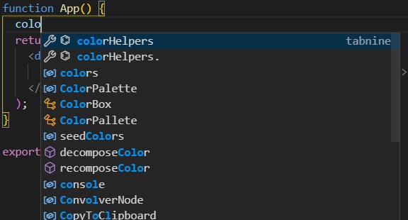 Tabnine – screenshot 1