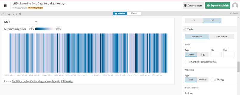 Data set – screenshot 1