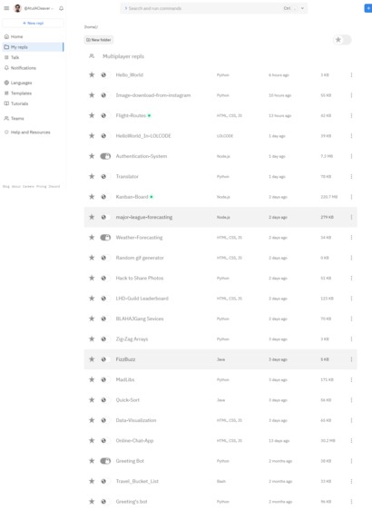 Replit: An Online IDE – screenshot 1
