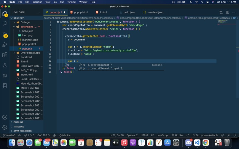 Tabnine – screenshot 1