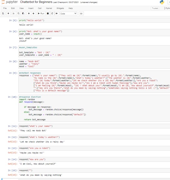 Create a Chat Bot – screenshot 1