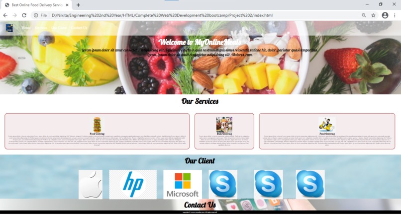 Try using a front-end framework. – screenshot 1