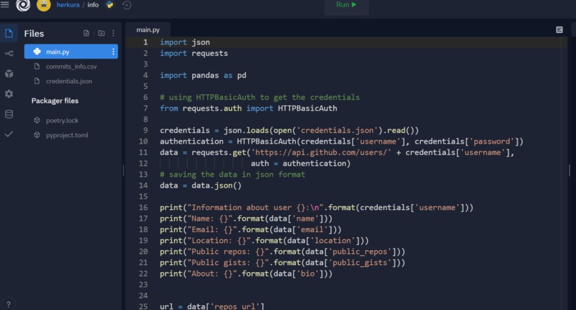Github credentials fetcher  – screenshot 1