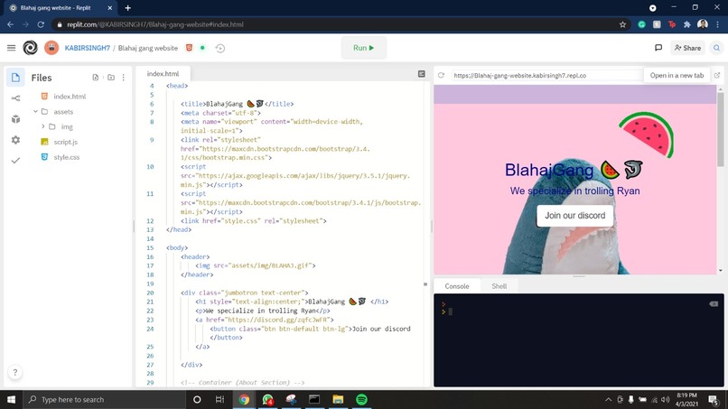 Try Using Replit – screenshot 2