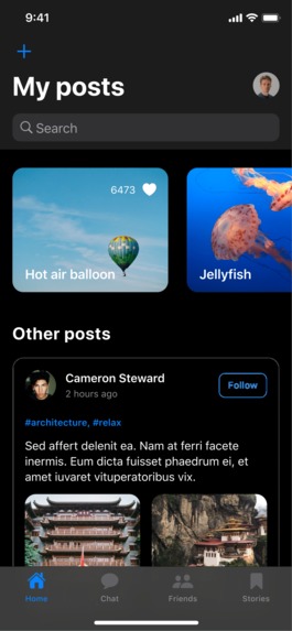 Chat App Layout – screenshot 1