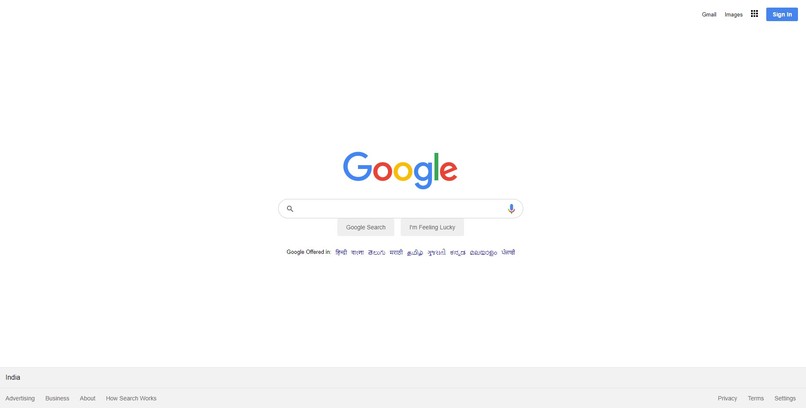 Google-Homepage-clone – screenshot 1
