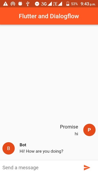 ChatBot – screenshot 1